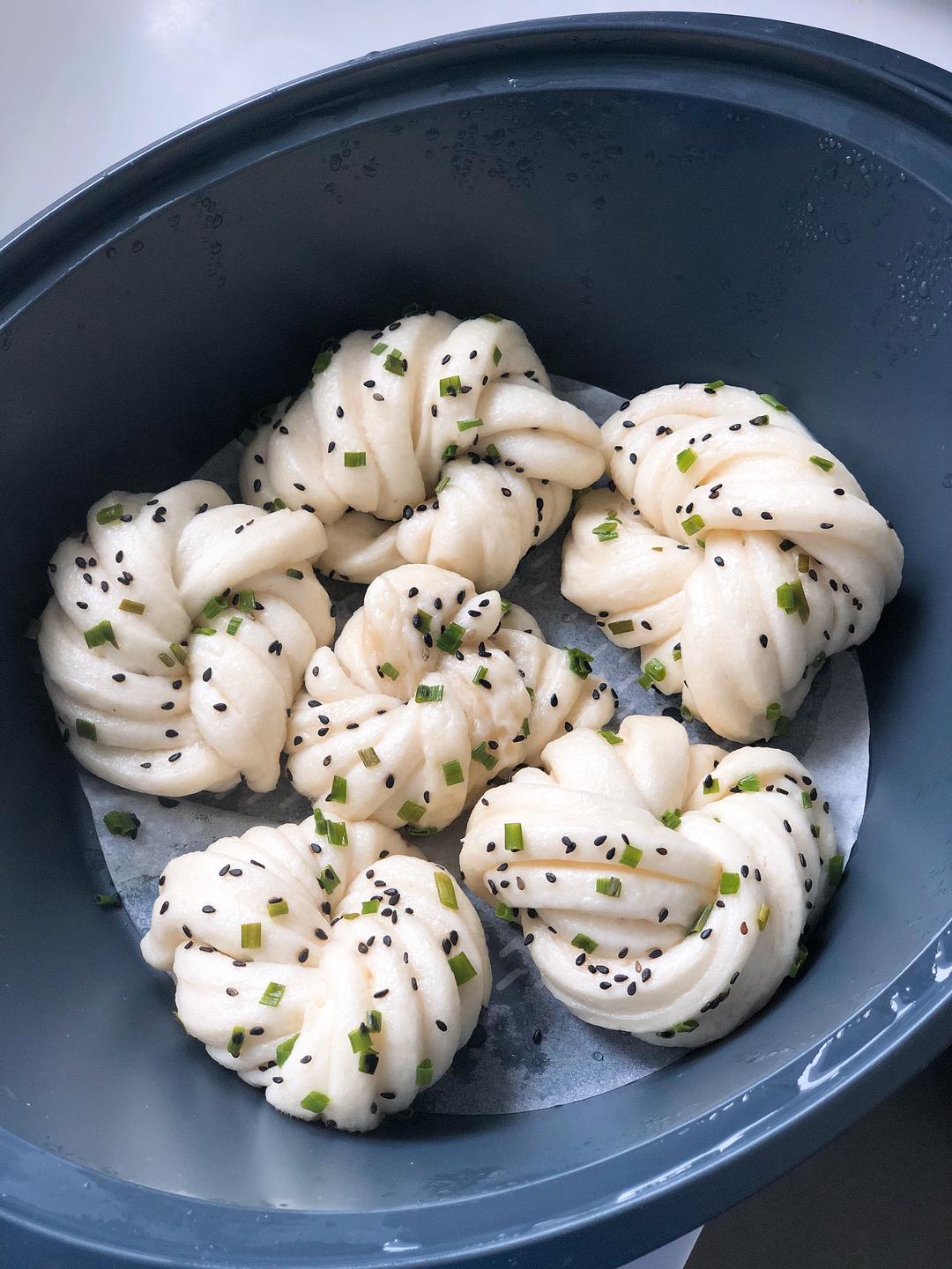 美善品 葱油芝麻花卷（无糖）