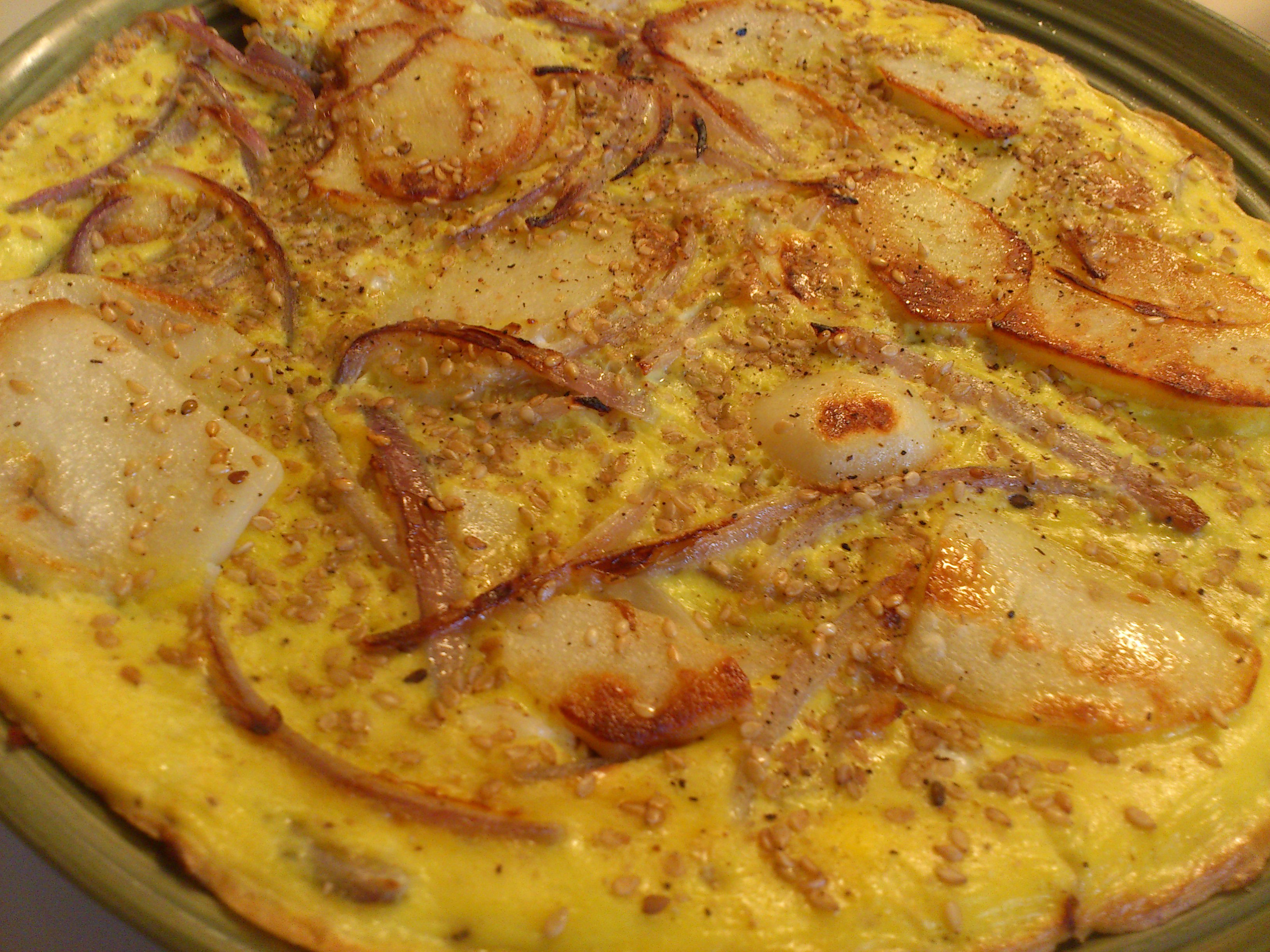 大友千子做的西班牙土豆煎蛋饼