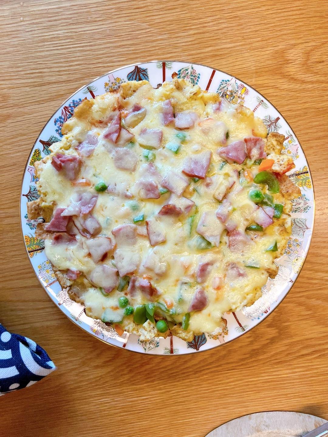 平底锅版全麦吐司丁披萨（消耗吐司，方便快手好吃）