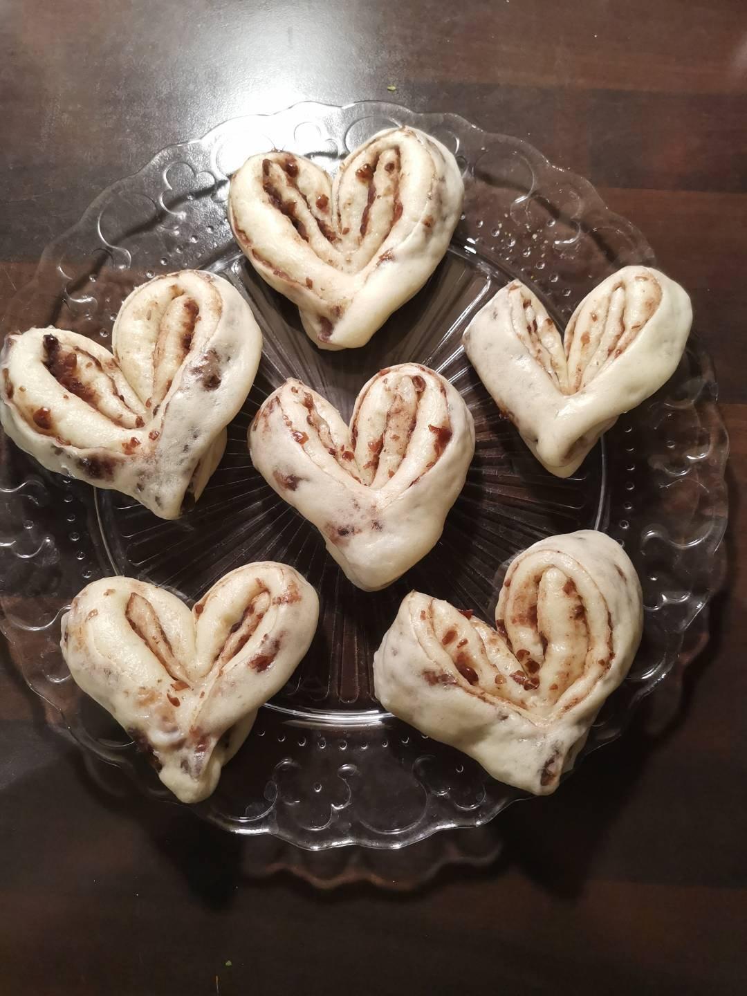 好看又好吃的心❤豆沙包