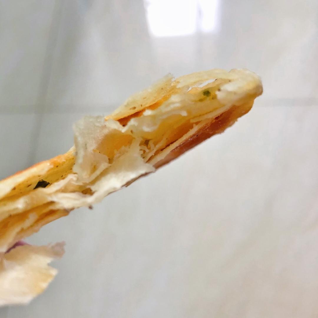 葱油饼（面粉吸水量不一样、水慢慢加）