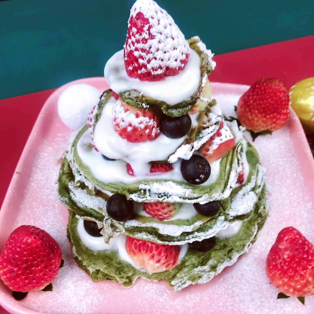 家庭版无需烤箱‼️圣诞松饼制作