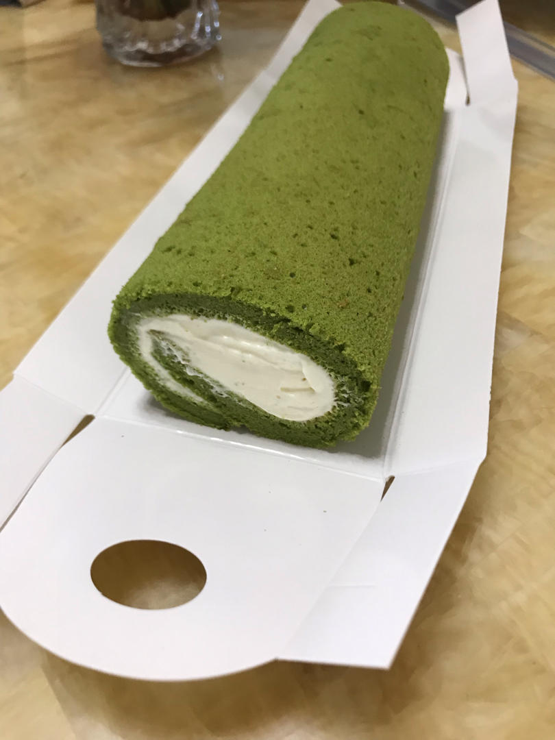 抹茶红豆蛋糕卷