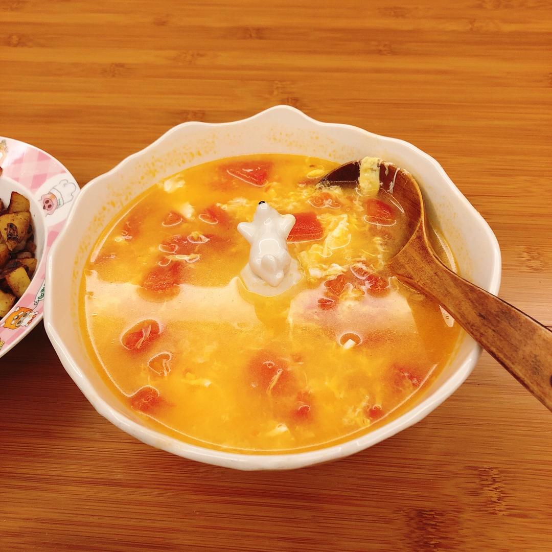 好喝到爆的西红柿鸡蛋汤