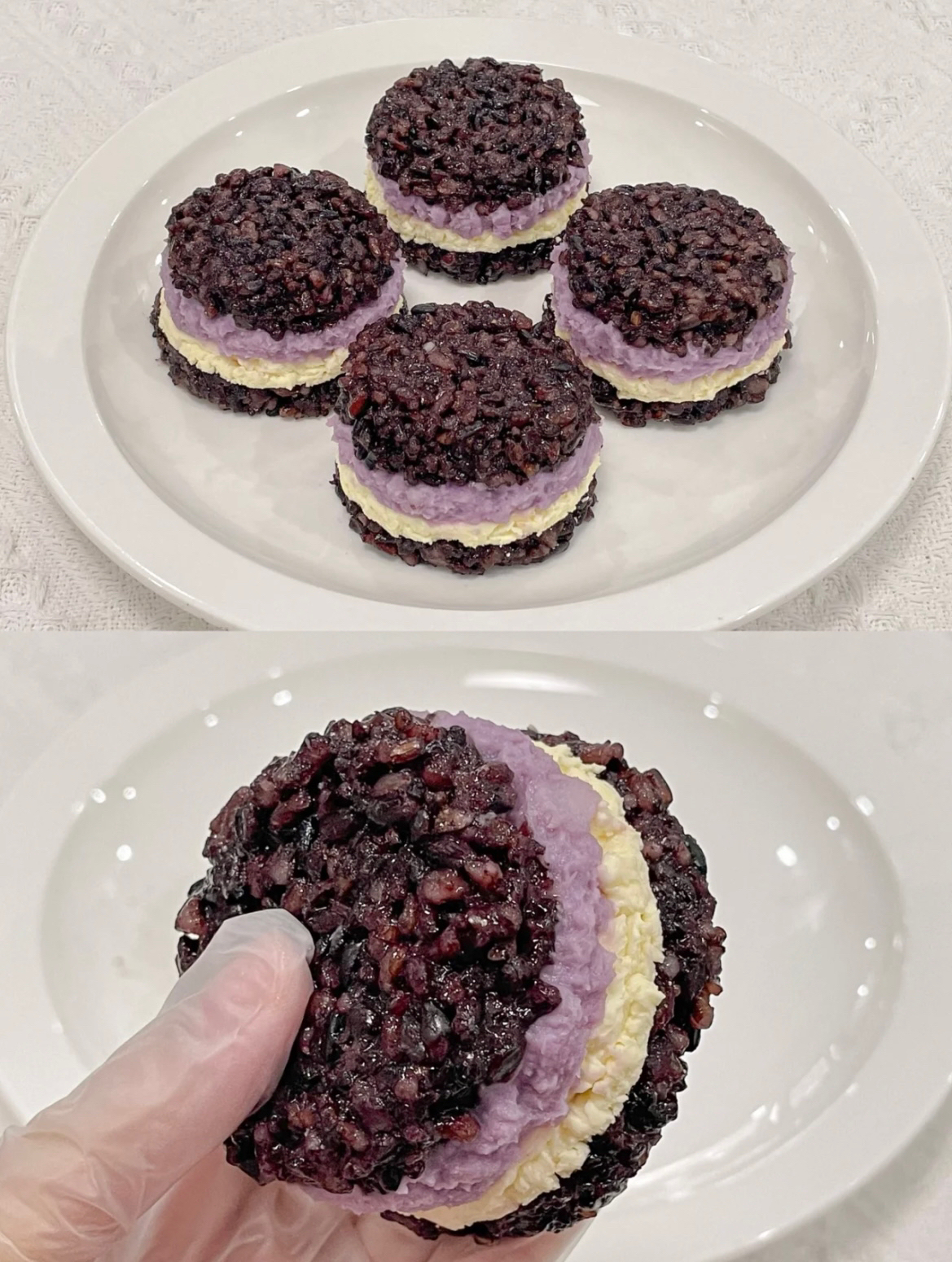 紫米芋泥奶酪丨太好吃啦！的做法
