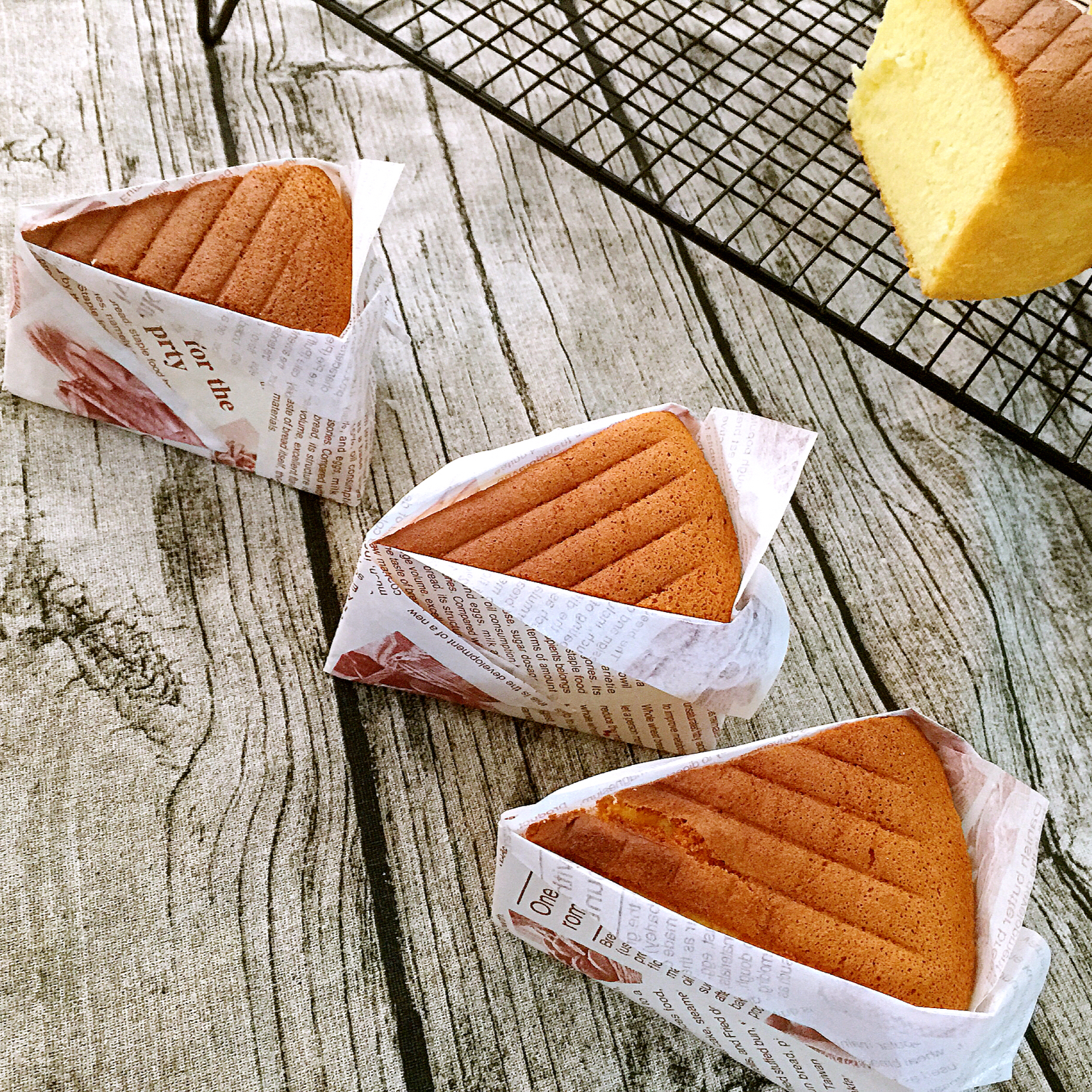 三角形蛋糕的包装