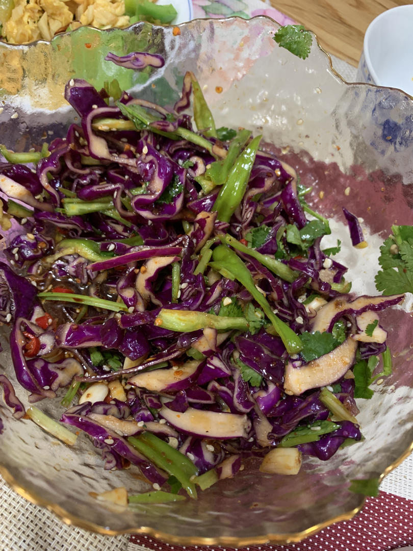 🔥清脆爽口的凉拌紫甘蓝，喜欢吃凉菜的朋友一定不要错过哦😄
