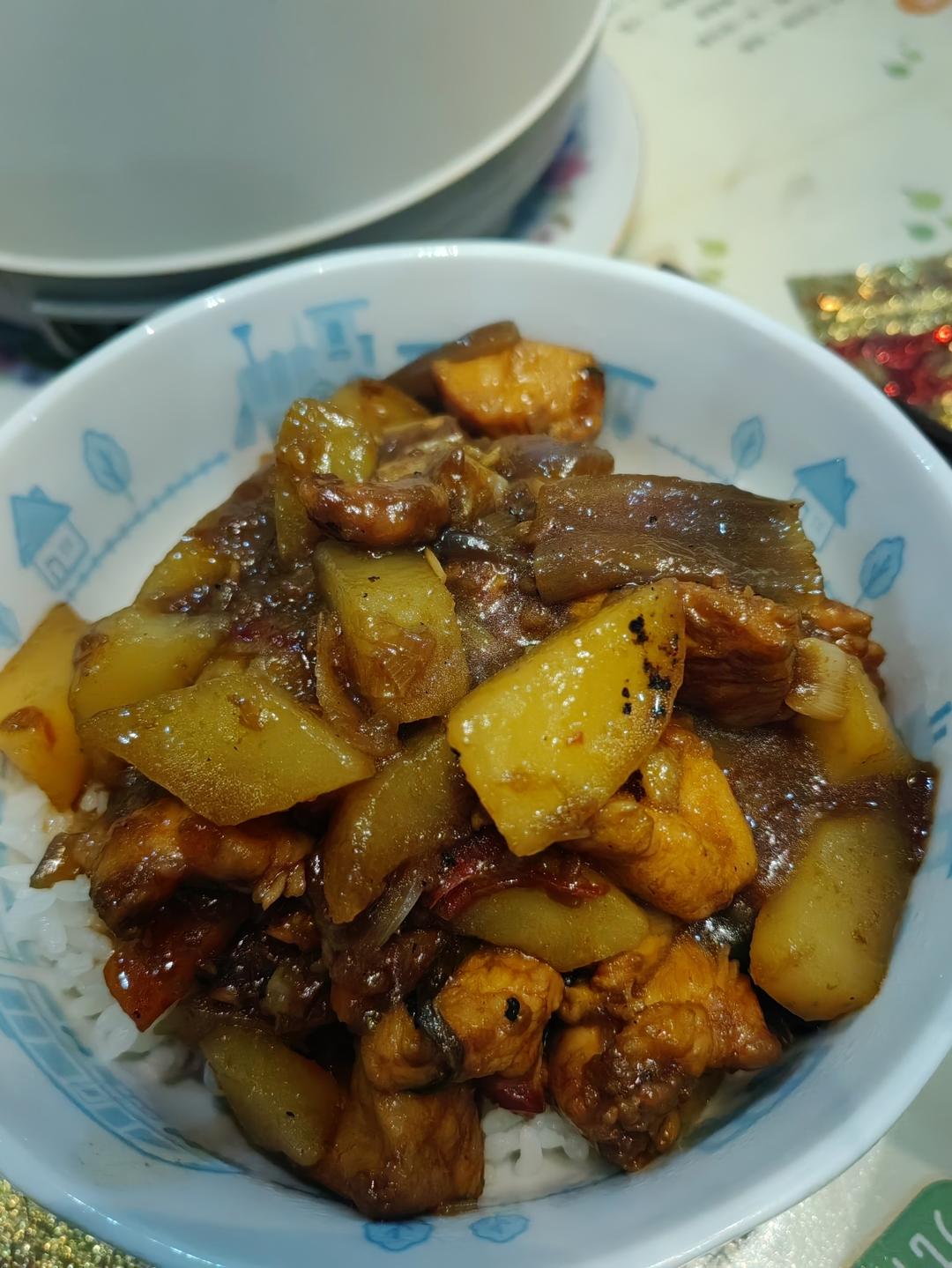 外卖第一名，简单在家做|黄焖鸡米饭