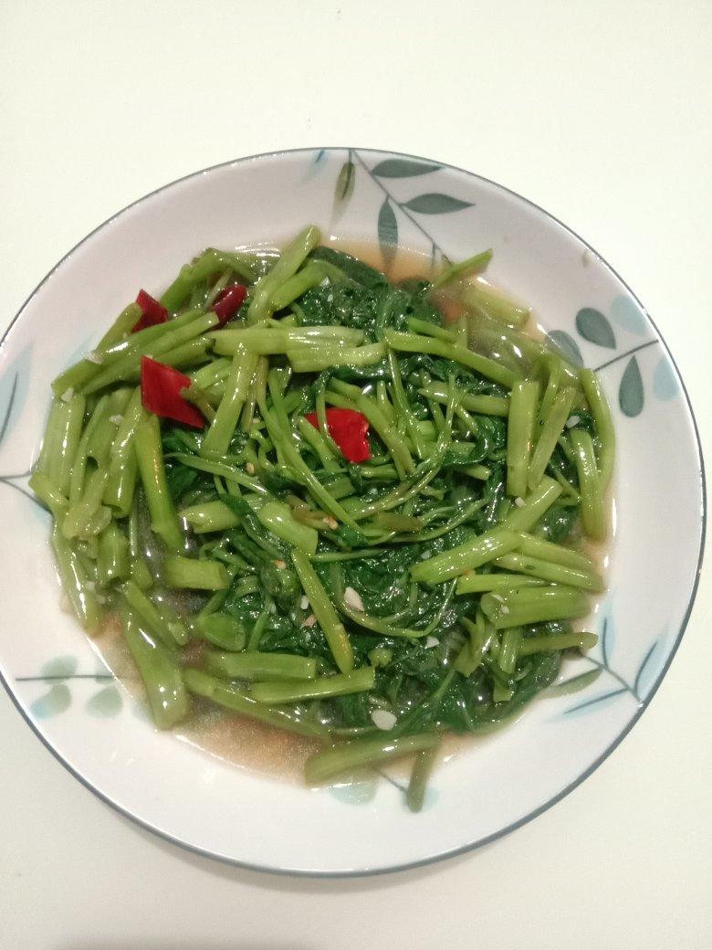 不用爆炒也很香的蒜蓉空心菜（适用于所有青菜的炒法）