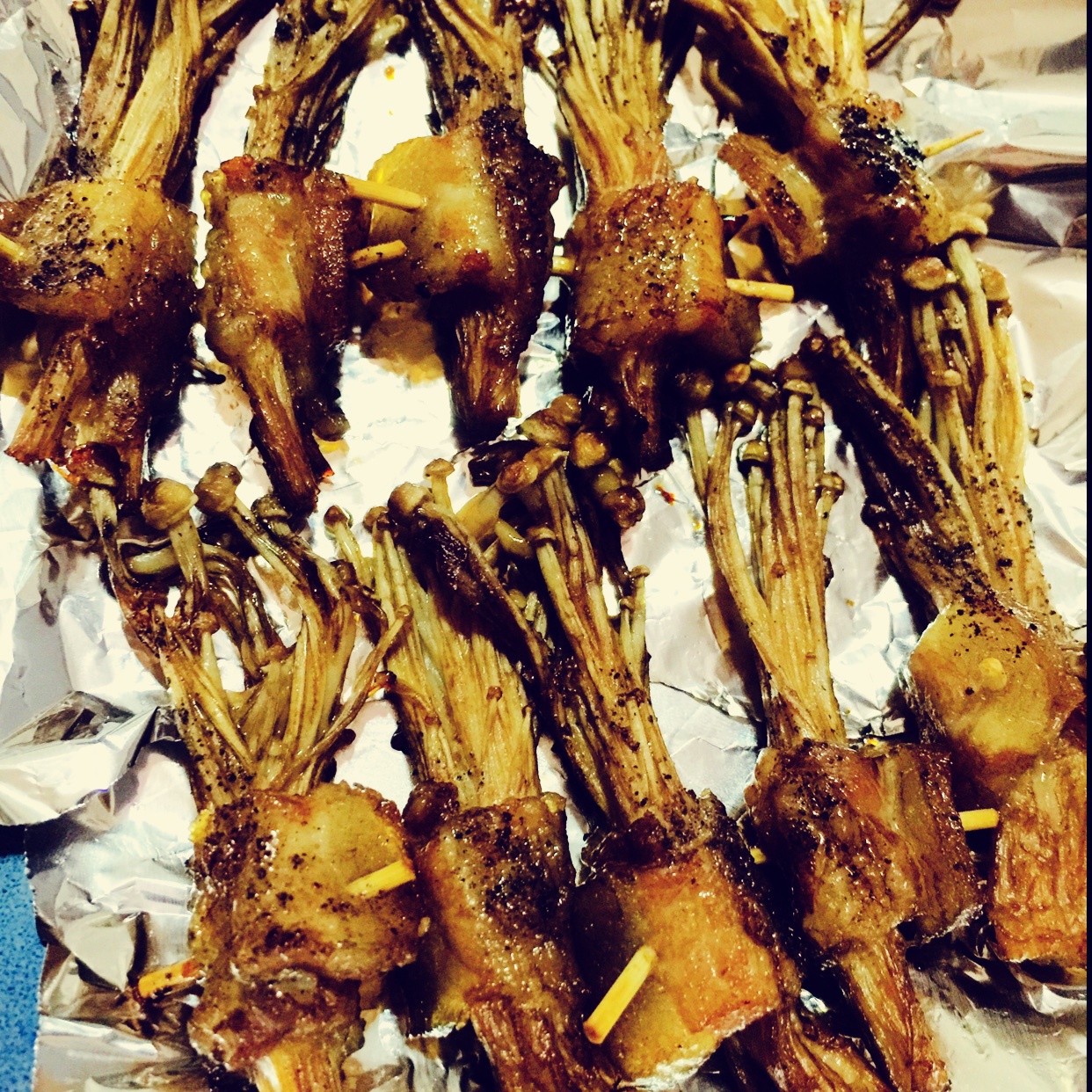 烤五花肉（五花肉+金针菇）