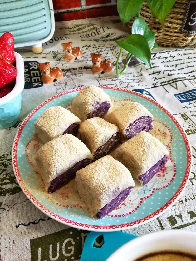 椰蓉紫薯糯米卷