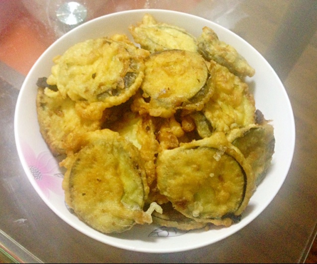油炸茄子饼