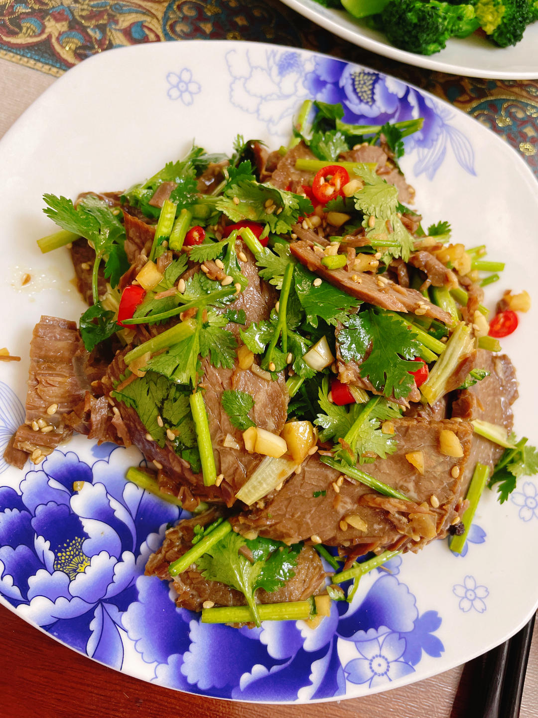 香菜拌牛肉