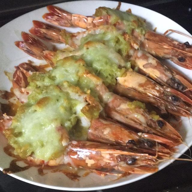 蒜蓉芝士焗虾
