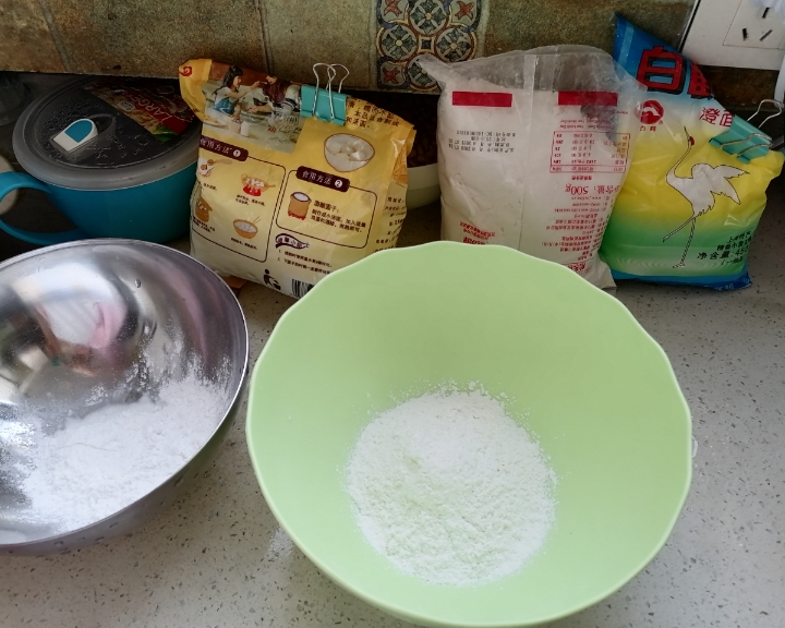 低卡无油无糖紫薯糯米团子的做法 步骤1