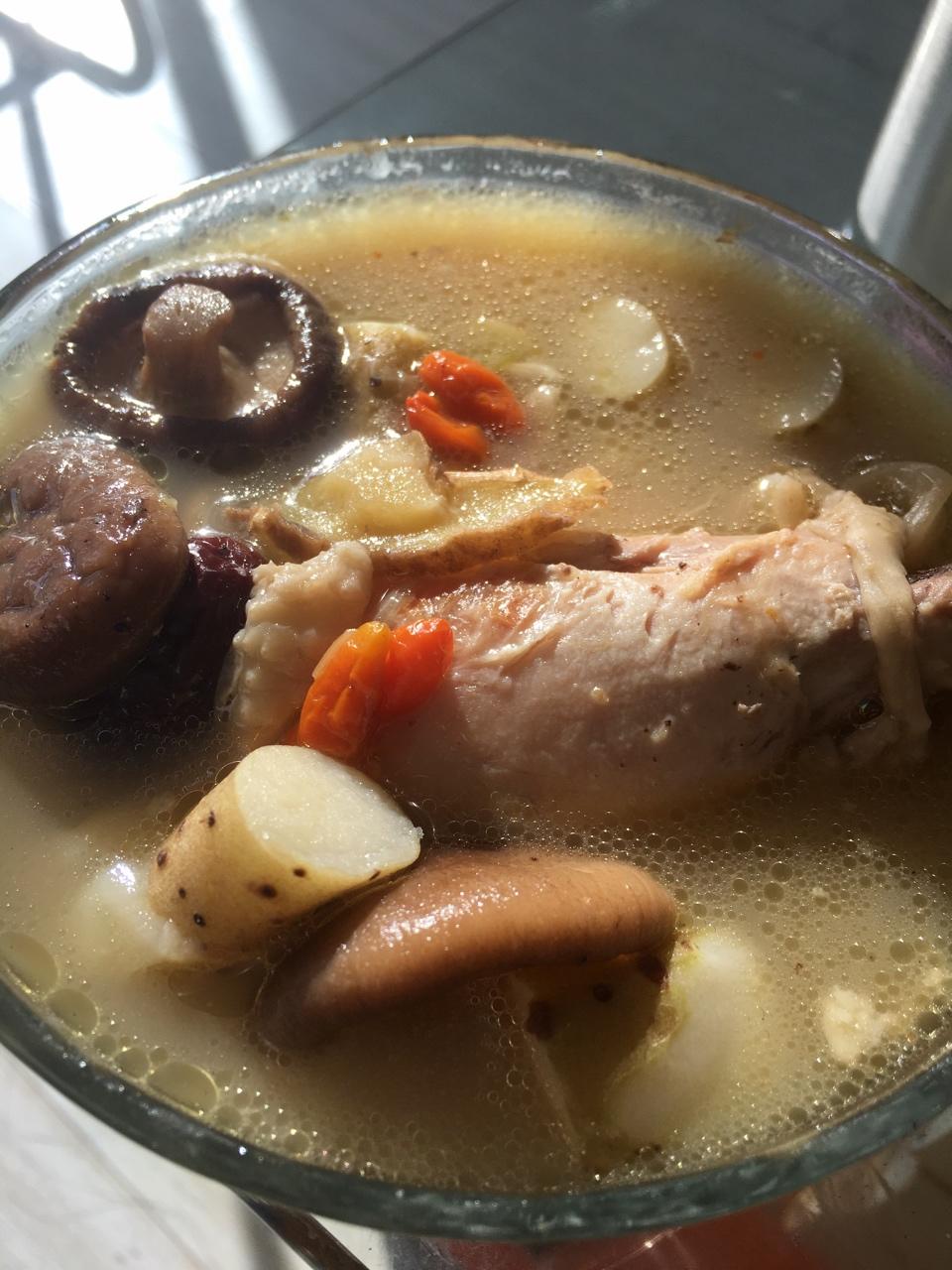 香菇炖鸡腿