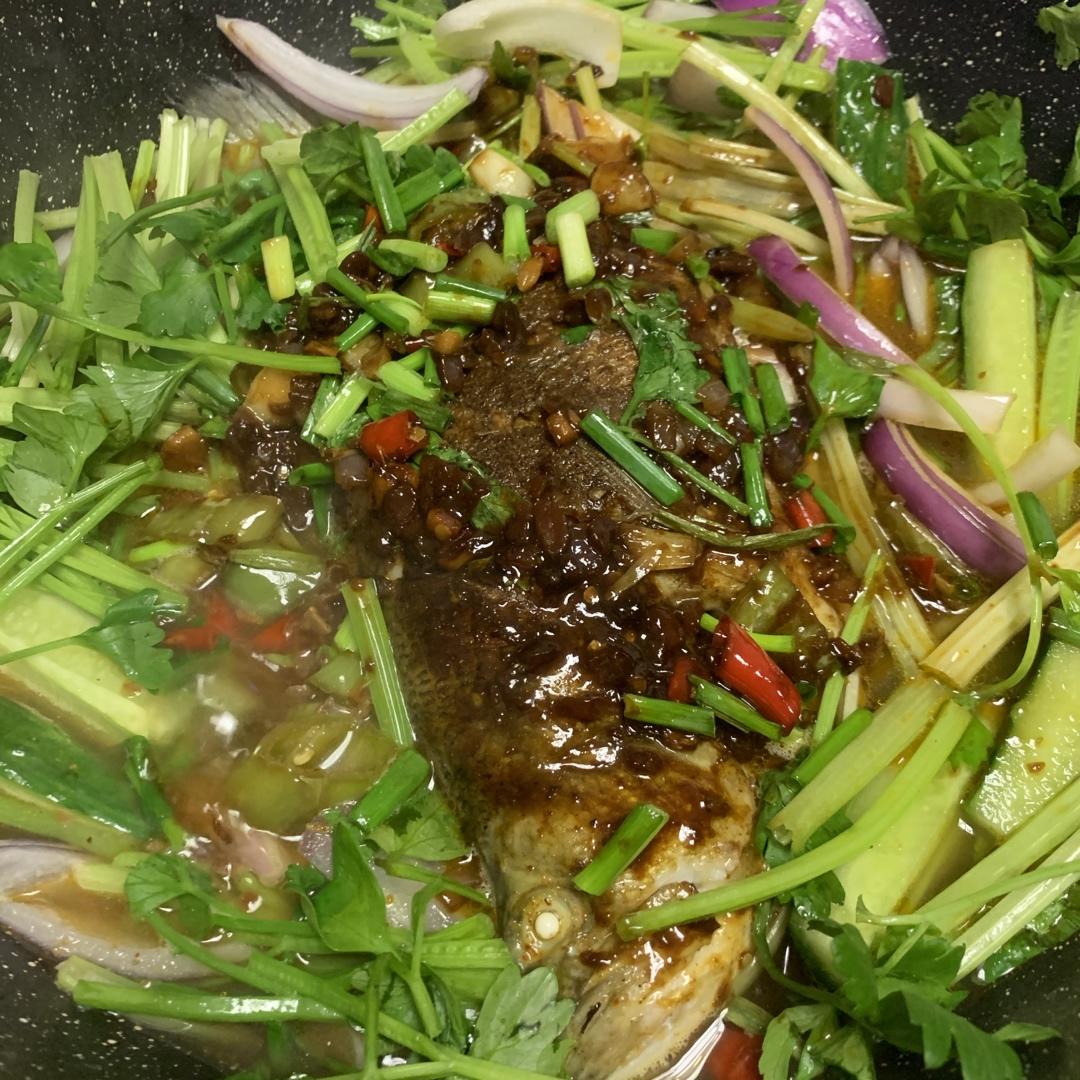 平底锅烤鱼（麻辣）