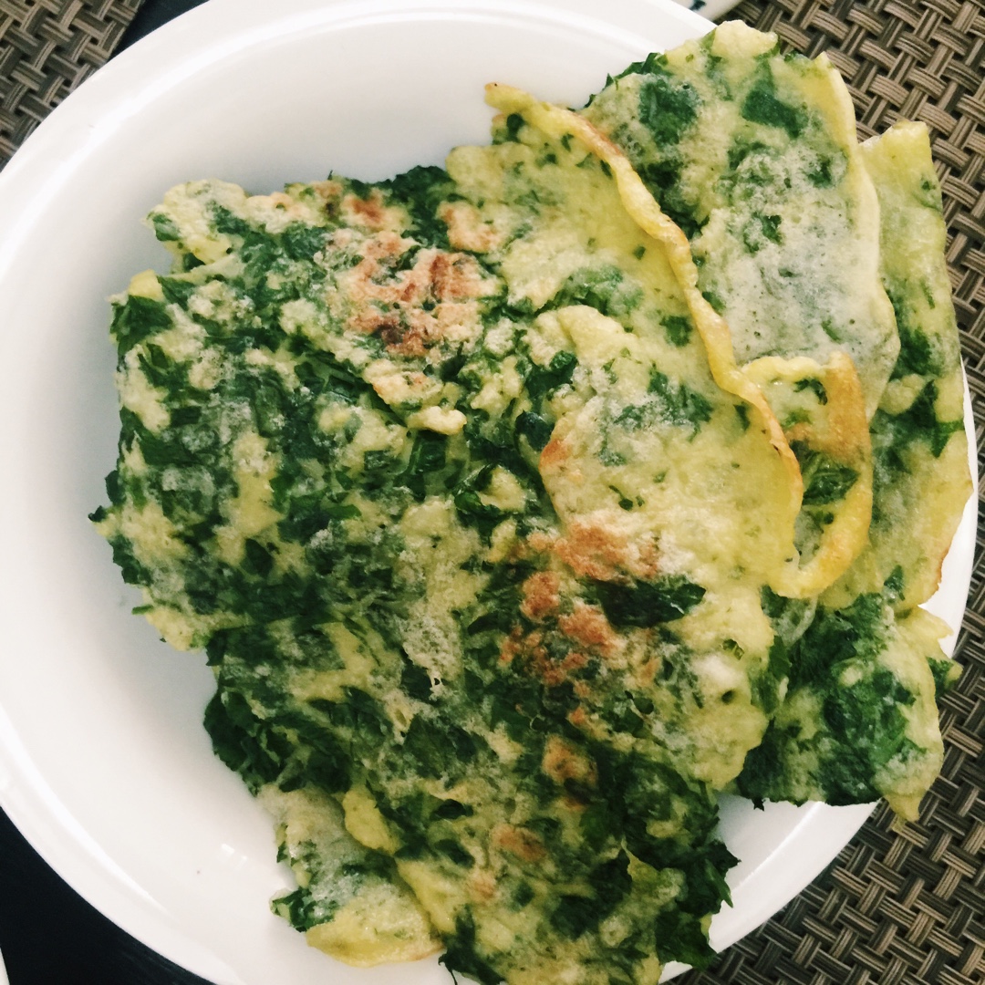 芹菜叶饼