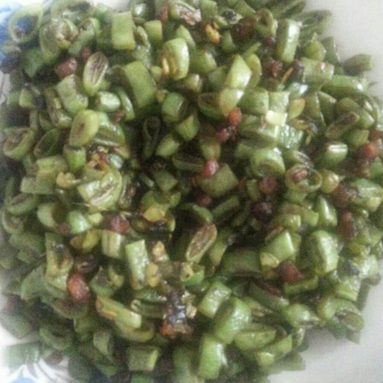 干煸榄菜肉末豆角