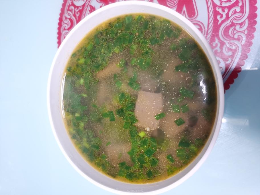 鸭血韭菜汤的做法