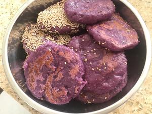 简单紫薯饼的做法 步骤7