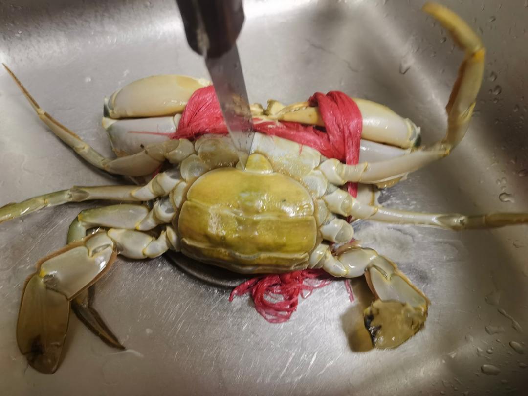 快速处理青蟹且不残忍的方法