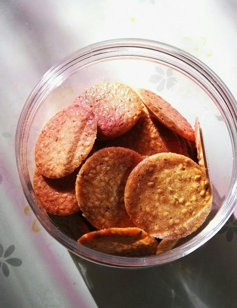 芝麻薄脆蛋白饼干