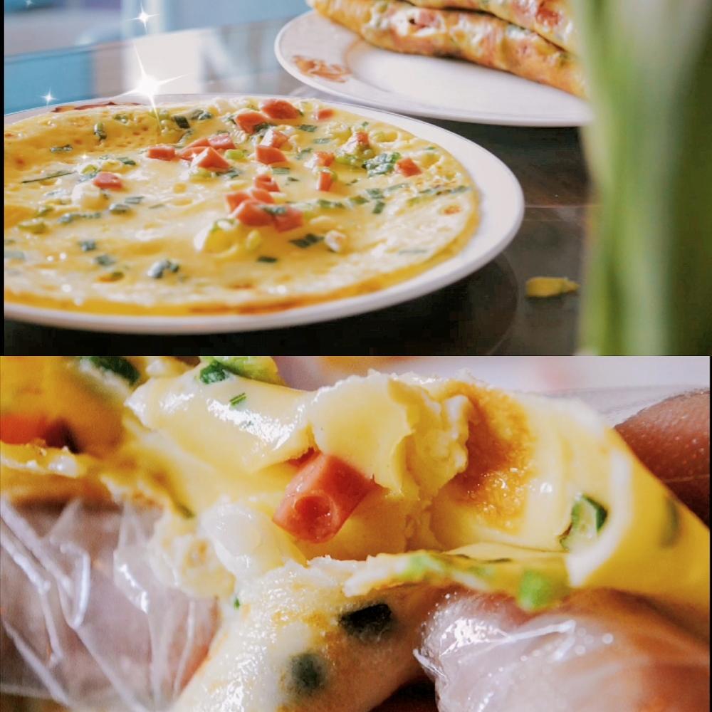 早餐吃鸡蛋饼㊙️简单又超好吃❗10分钟就搞定的做法