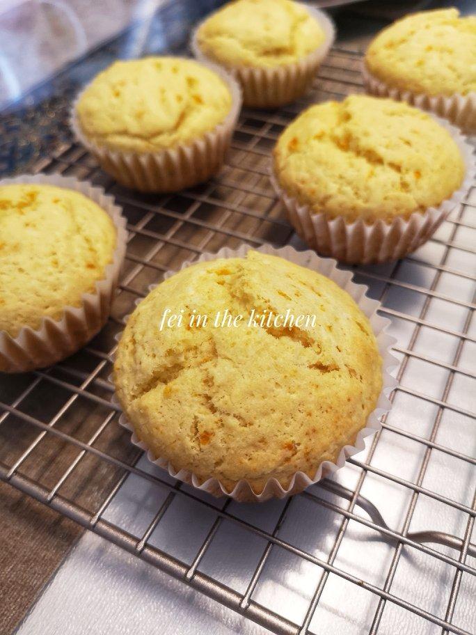 香橙朗姆酒椰丝麦芬 orange rum coconut shred muffin