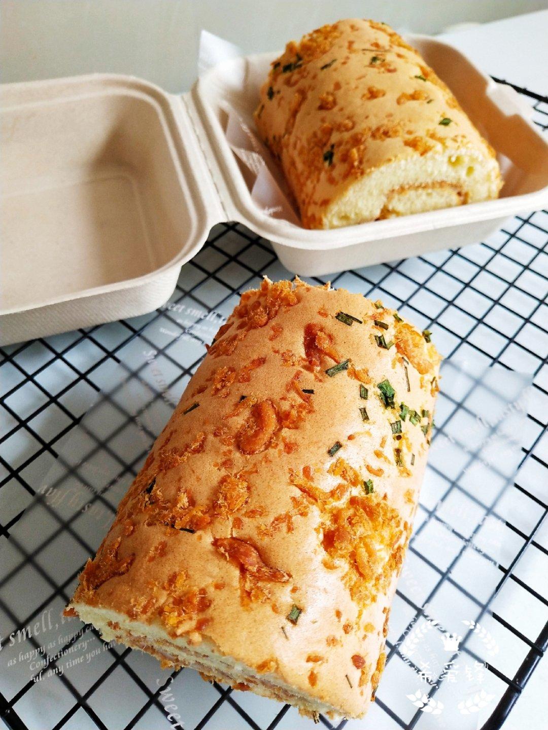 香葱肉松肥蛋糕卷～