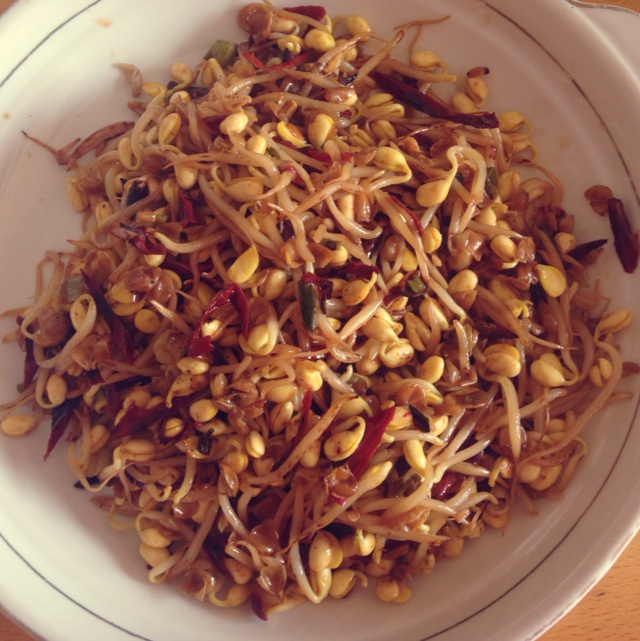 韭菜炒豆芽