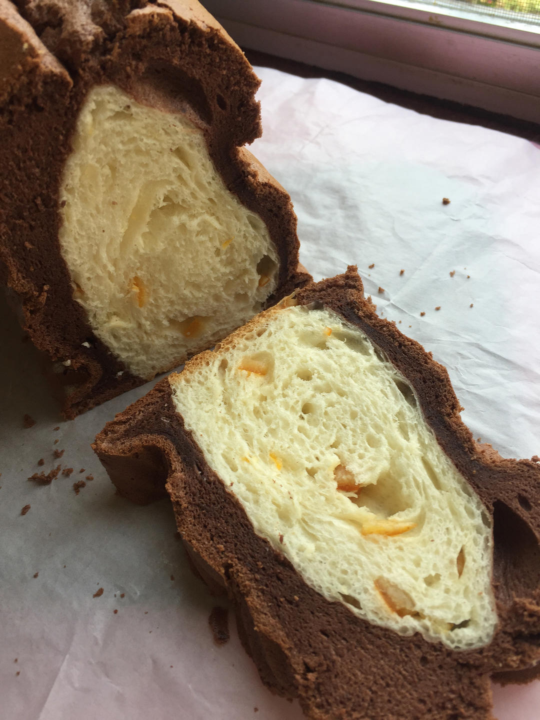 黑钻焦糖巧克力云朵吐司&绿钻抹茶蜜豆蛋糕吐司 中种