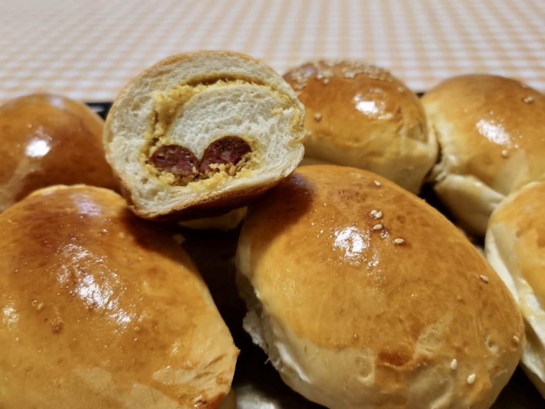 肉松沙拉酱面包（65度汤种）