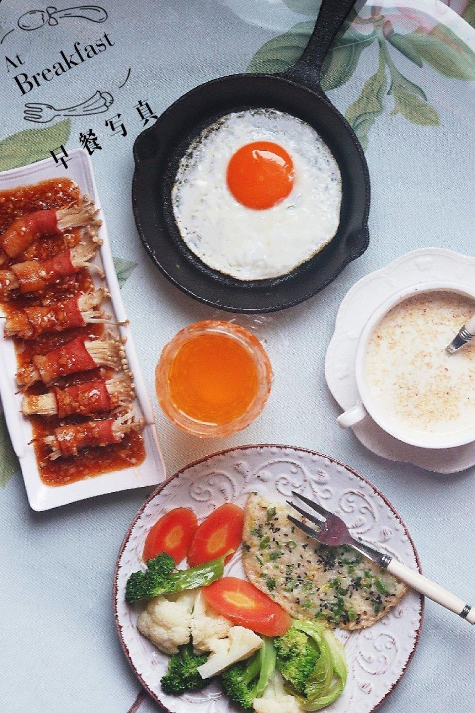 烤箱版培根金针菇卷