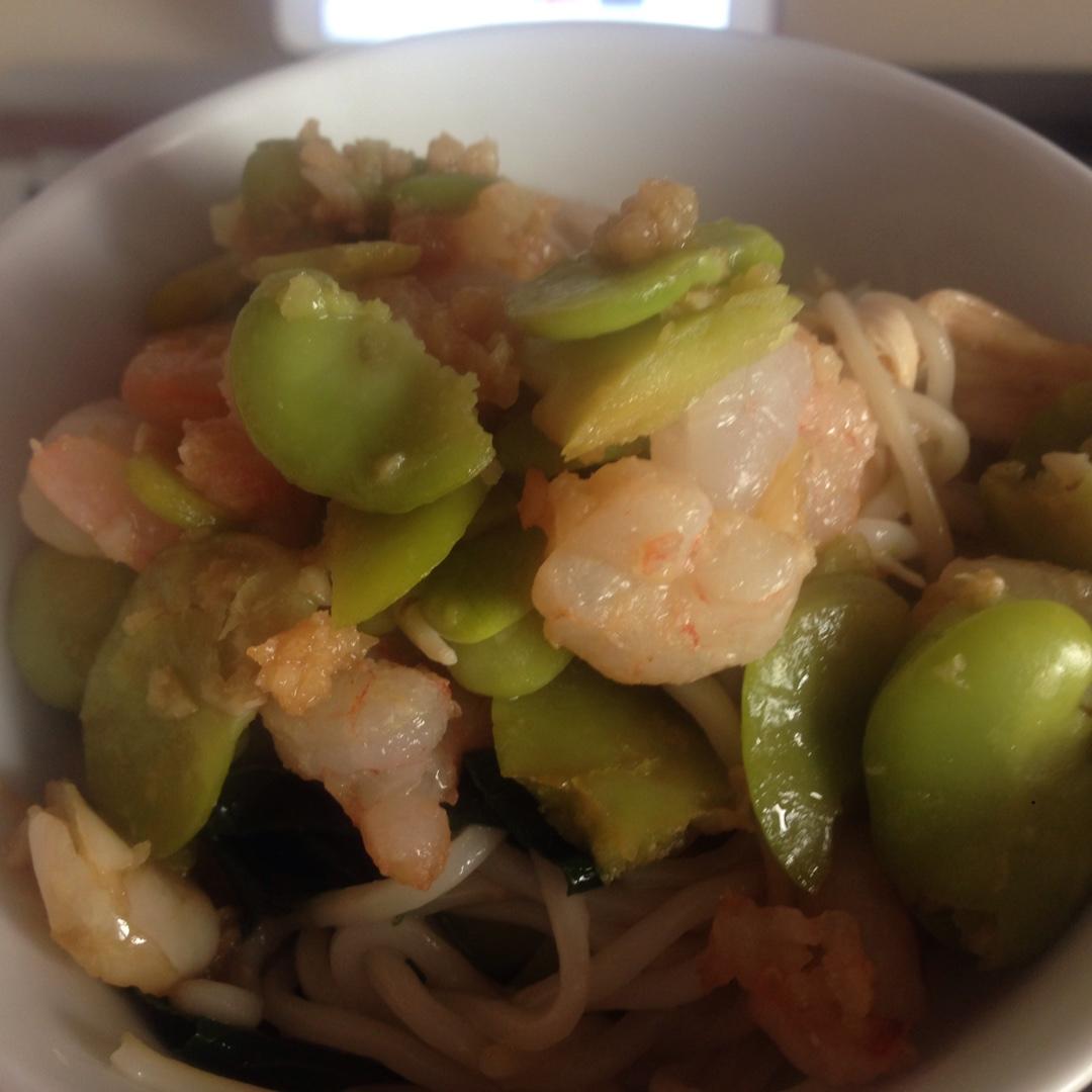 蚕豆炒虾仁