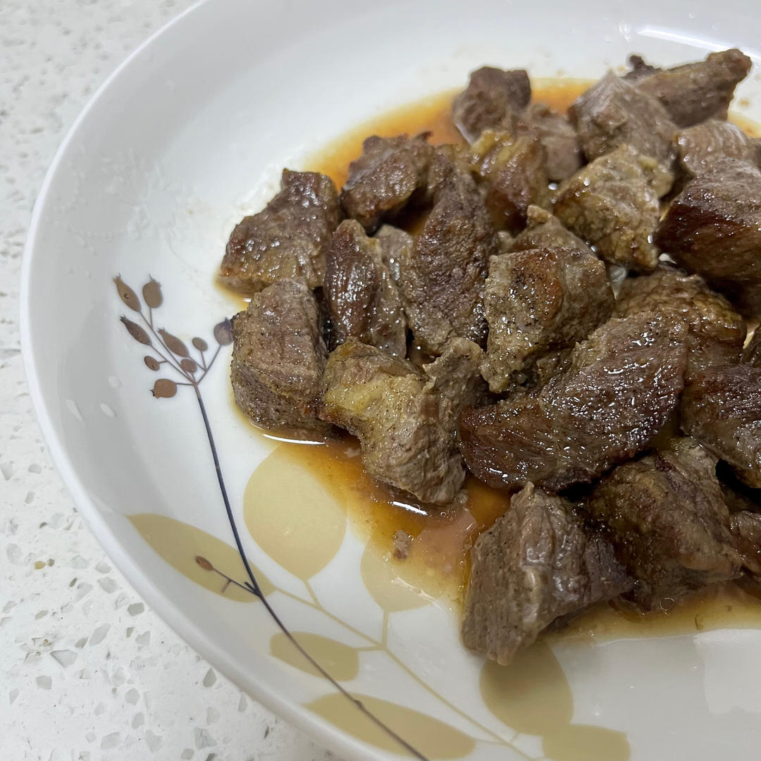 空气炸锅版烤牛肉粒