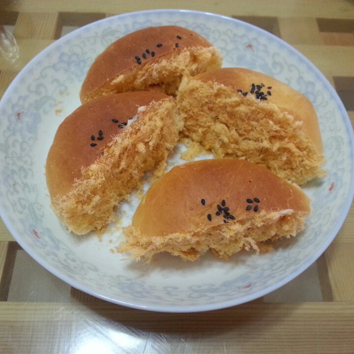 手撕千层肉松面包