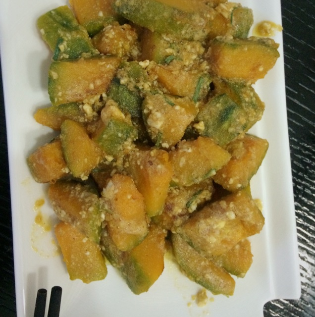 咸蛋焗南瓜（全蛋版）