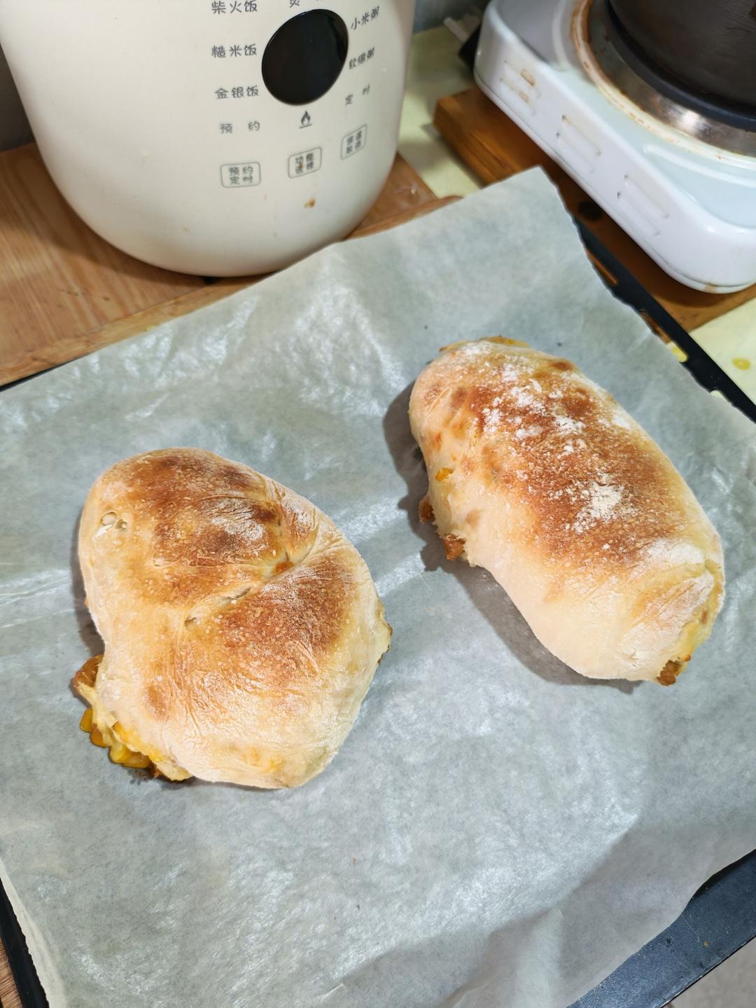 【ciabatta】家庭版恰巴塔，软乎乎的拖鞋面包