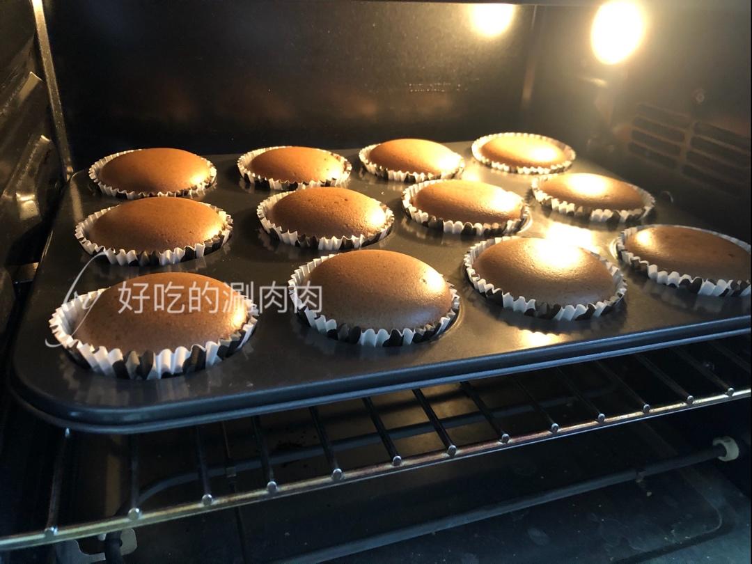 不回缩不塌陷不消泡超浓郁巧克力杯子蛋糕