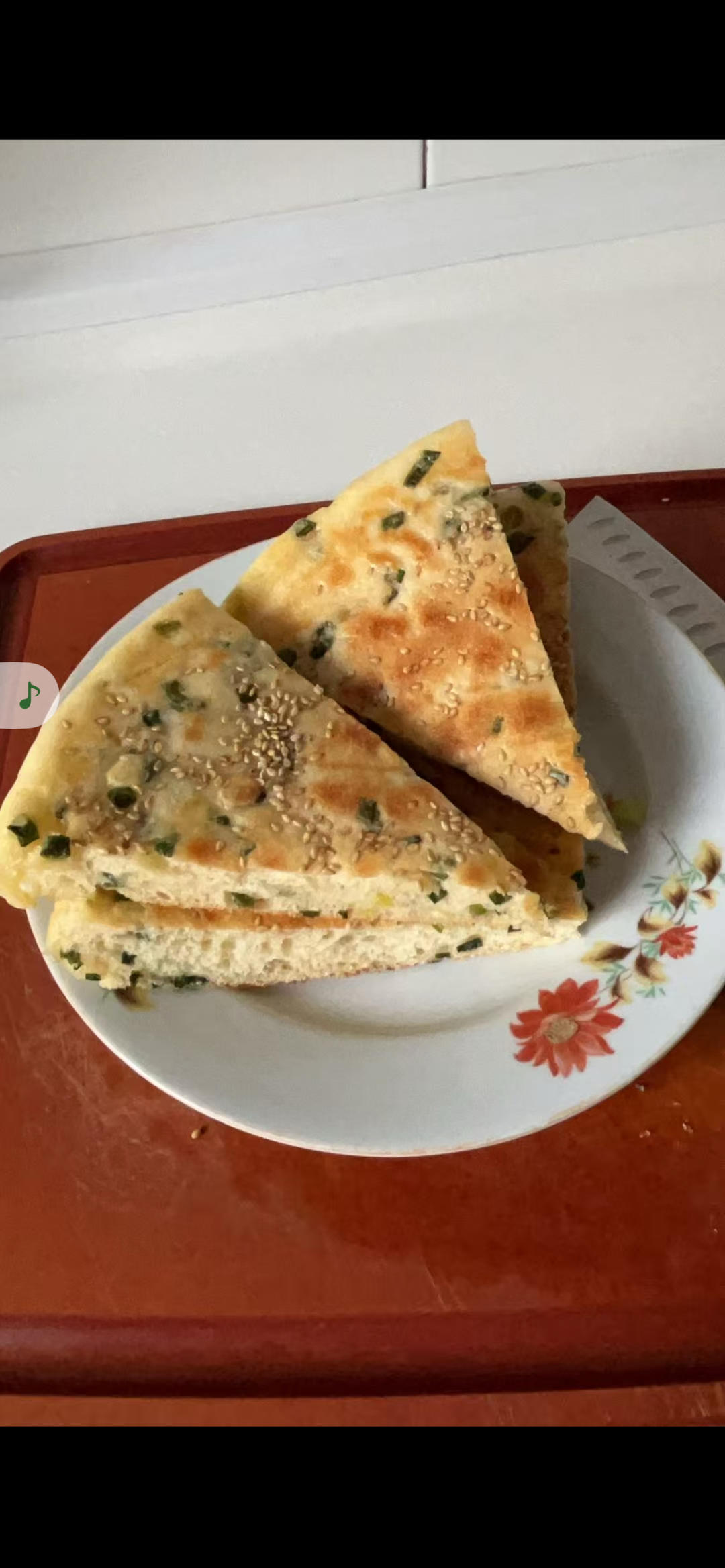 椒盐葱香发面饼