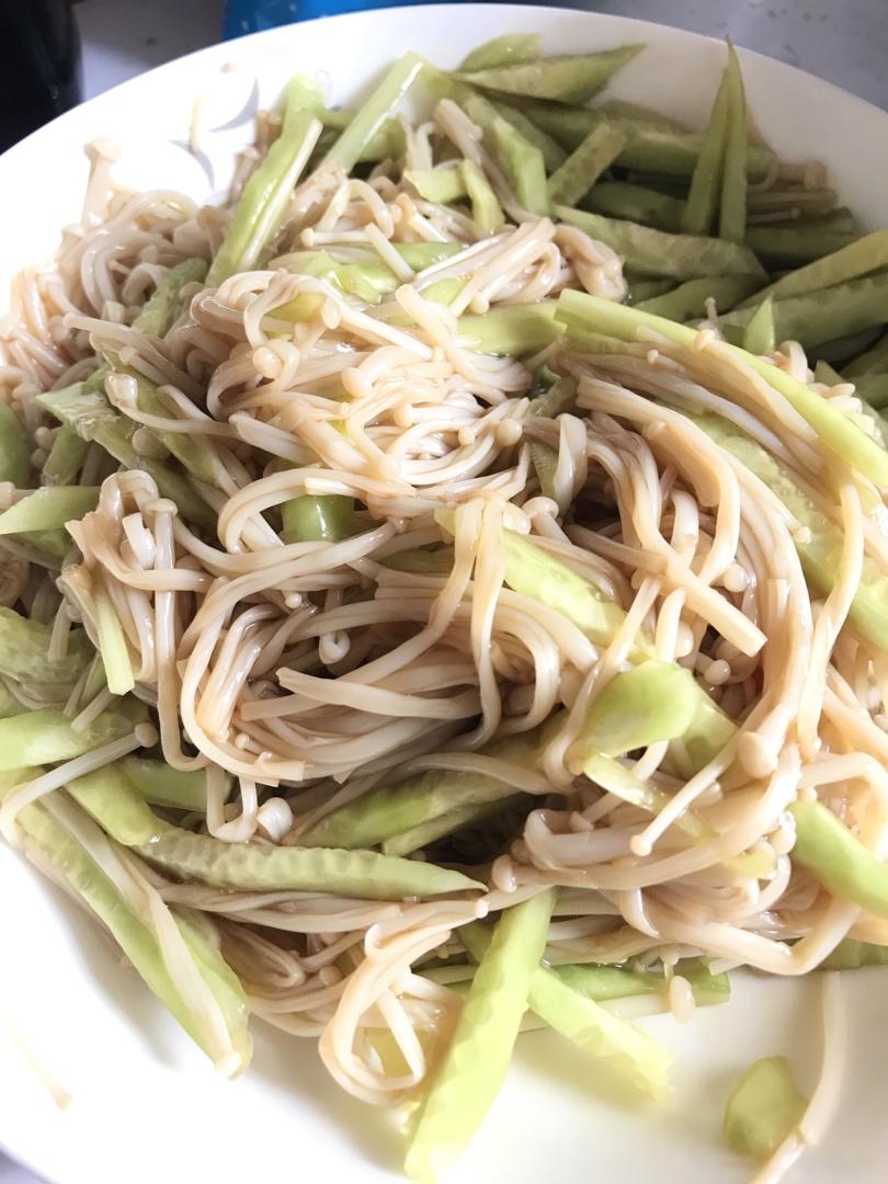 爽口金针菇拌黄瓜🥒