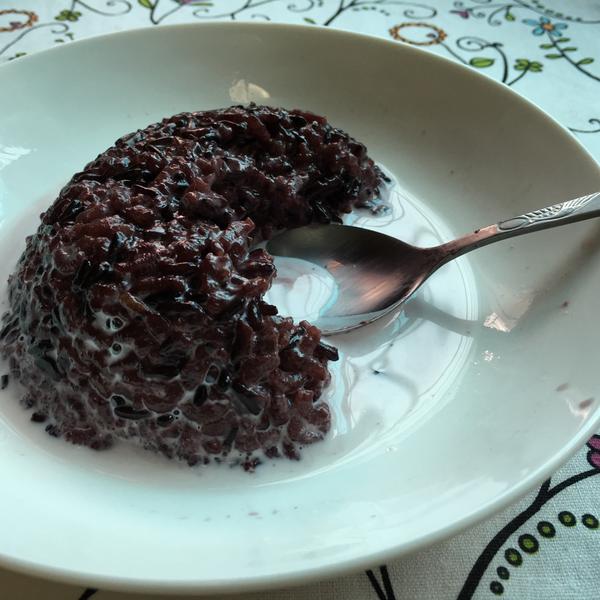 椰浆黑米饭