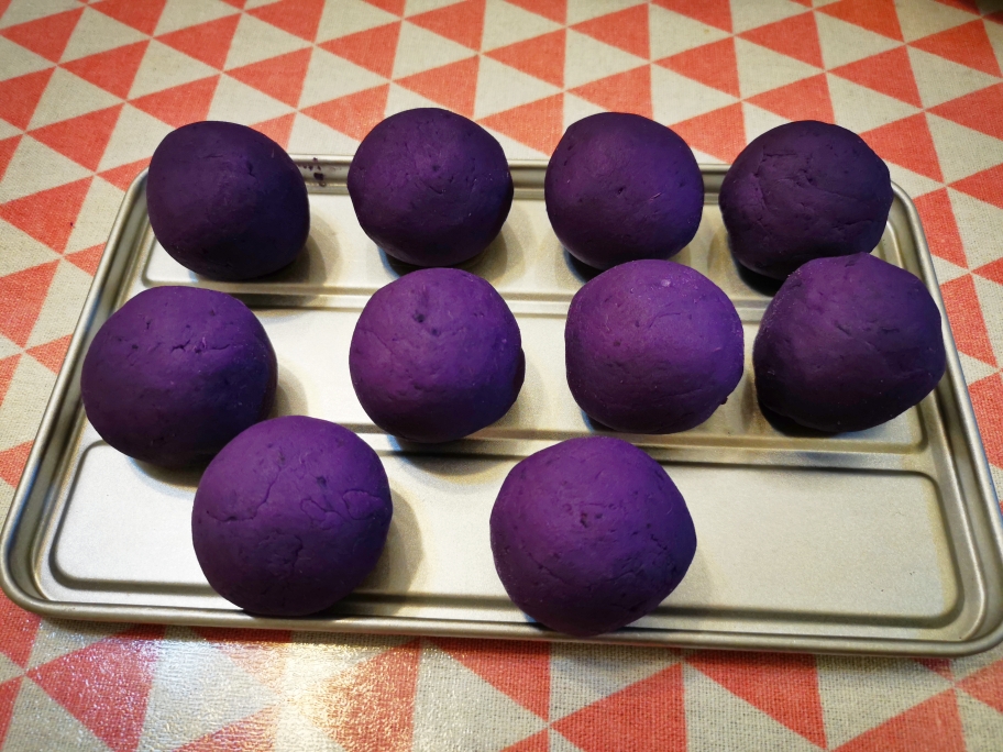 无油低糖紫薯饼的做法 步骤4