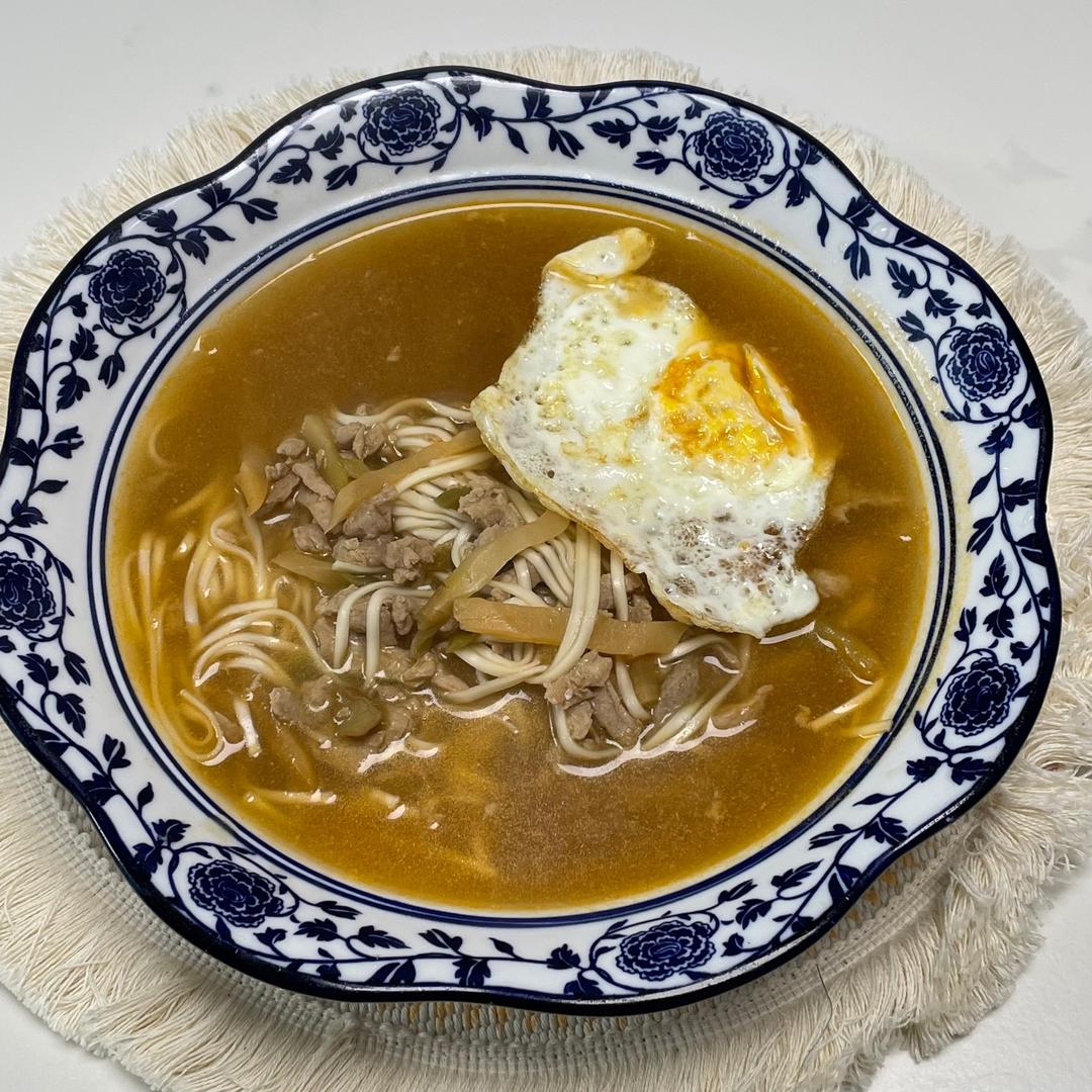 榨菜肉丝面的做法