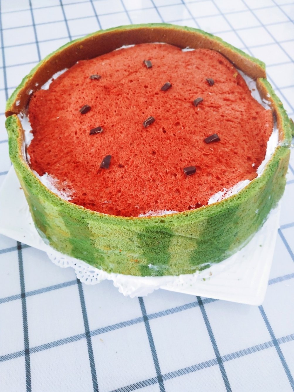 西瓜造型奶油蛋糕