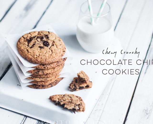 5C超扁平大COOKIE--Chewy Crunchy Chocolate Chip Cookies的做法