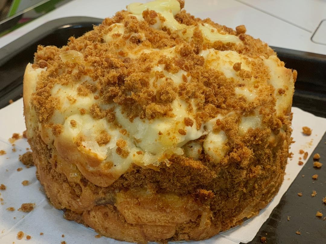 肉松手撕面包—超软会爆浆的面包哟