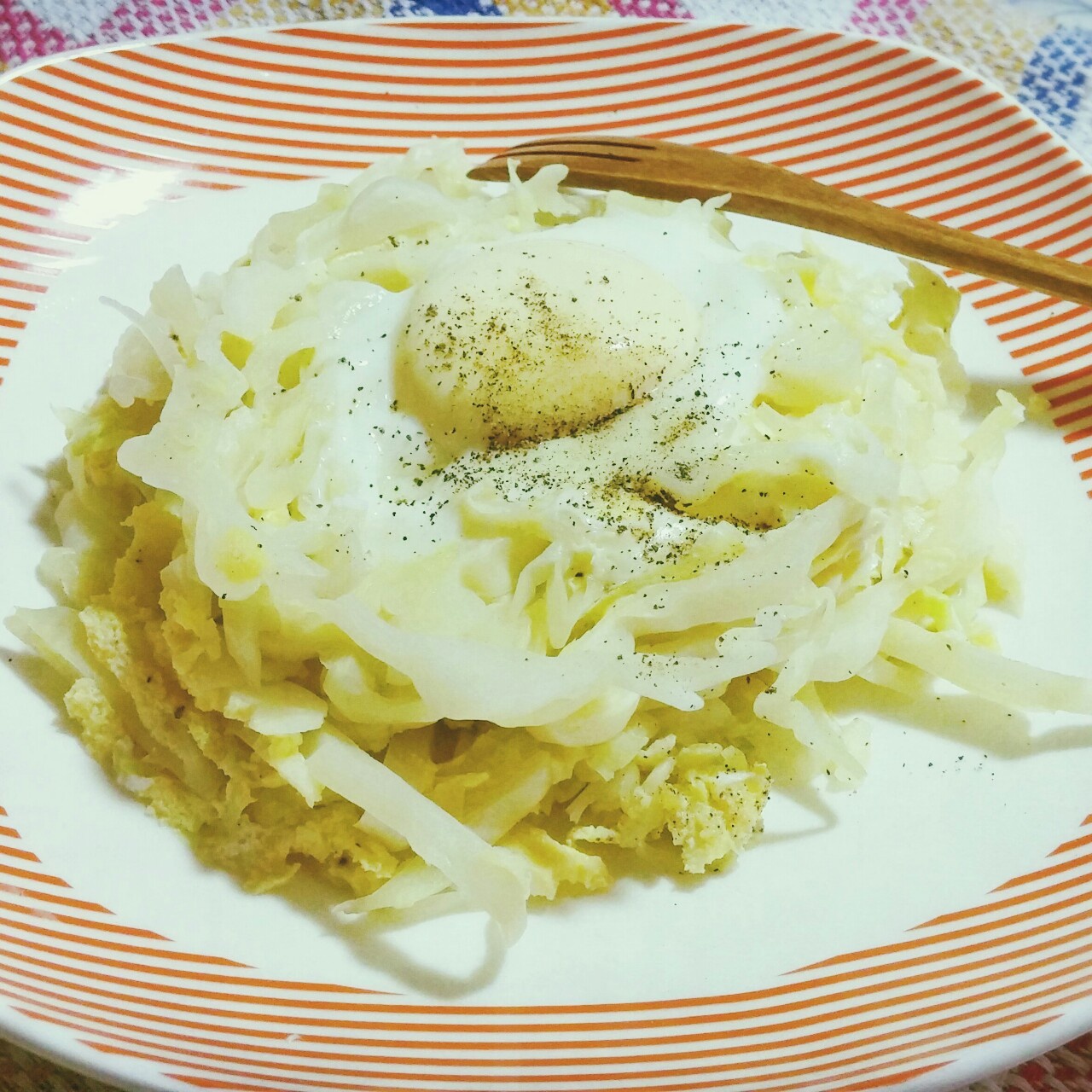 快手早餐料理-卷心菜烘蛋