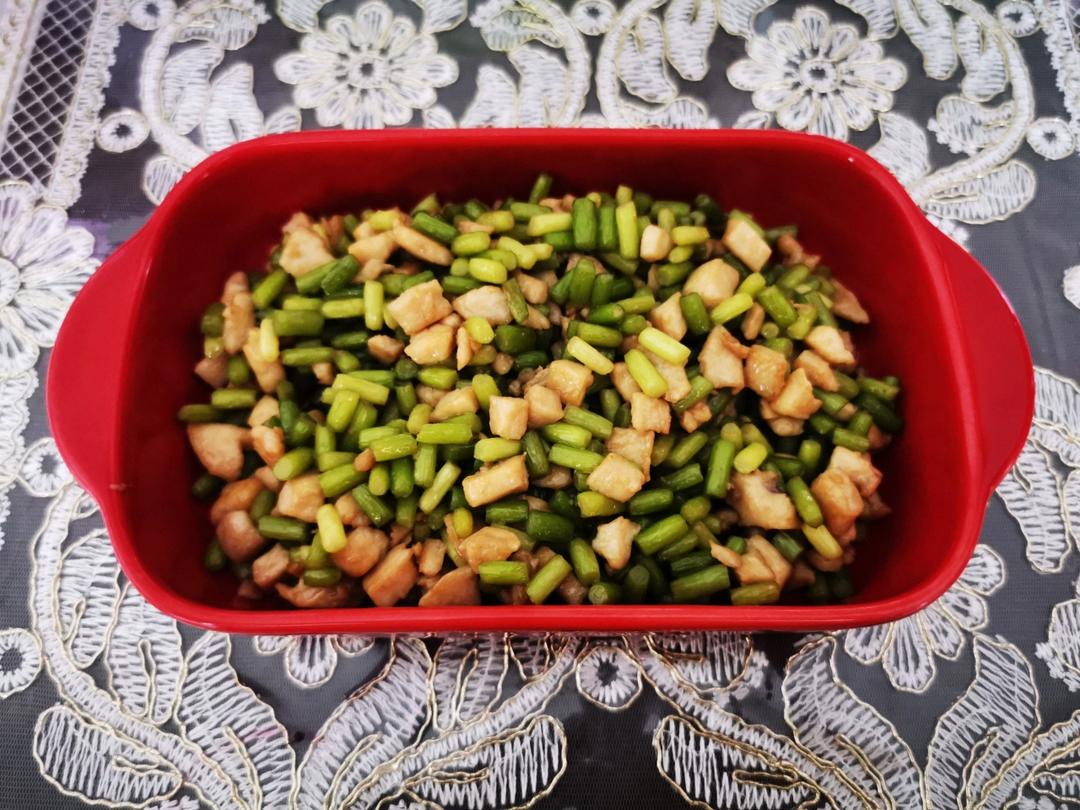 蒜苔和鸡肉超下饭